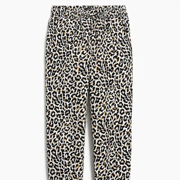 Leopard print lined drawstring pants - Picture 3 of 6